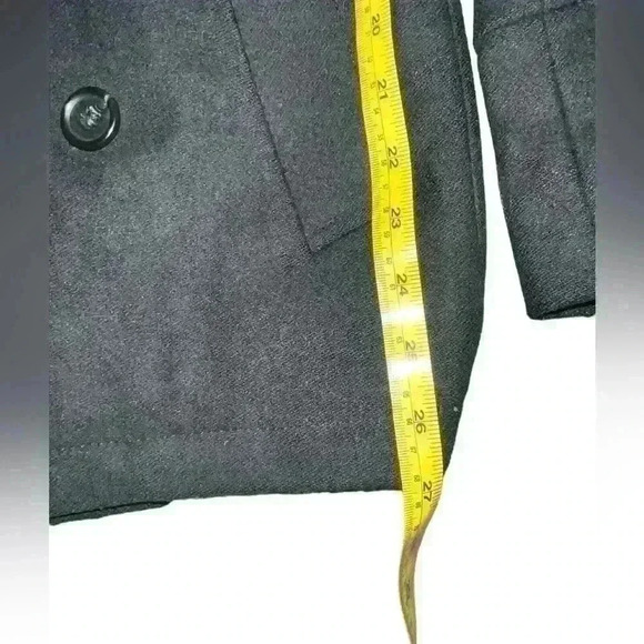 marc by marc jacobs Peacock Coat Dark Academia Size M Button Minimalist Preppy - Picture 7 of 8